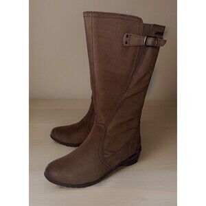 New Rockport Cobb Hill Rayna Mid Zip Boots Fall Brown sz 5 M